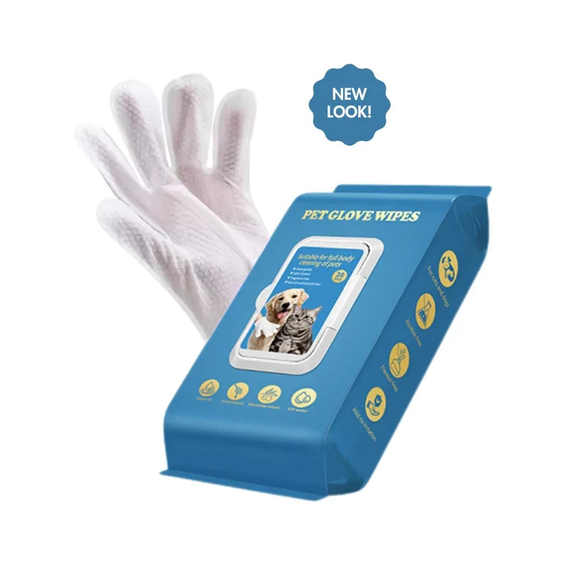 Pet Glove Wipes (Four Pack, Buy 2 Get 2 Free)