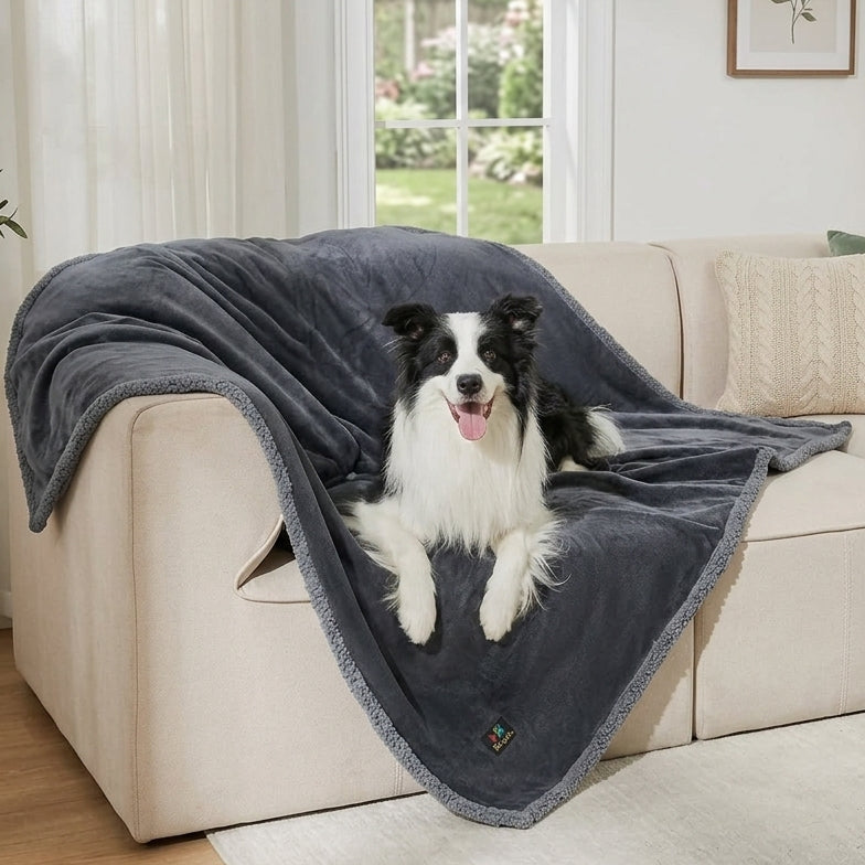 2 Pack Pee-Proof Dog Blanket for Sofa/Bed