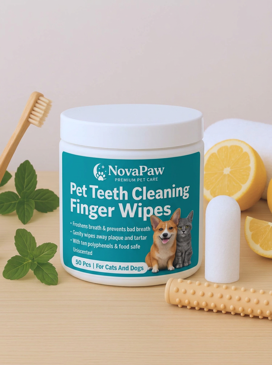 Novapaw Dental Finger Wipes (1-Pack)